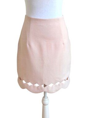 Club Monaco Skirt Light Pink Scalloped Hem (0)
